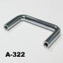 Chrome plated handle for 2U rackmount enclosure A-322
