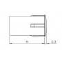 3mm Dia- Dome Front Mount Led Light Pipe LG-2050 Series