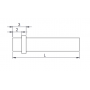 3mm Dia Flush Rear Mount Led Light Pipe LG-00 Series
