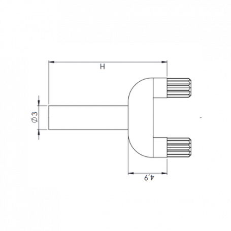 3mm Flush Board Mount Led Light Pipe LG-100 Series
